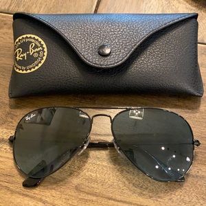 Black RayBan Aviators